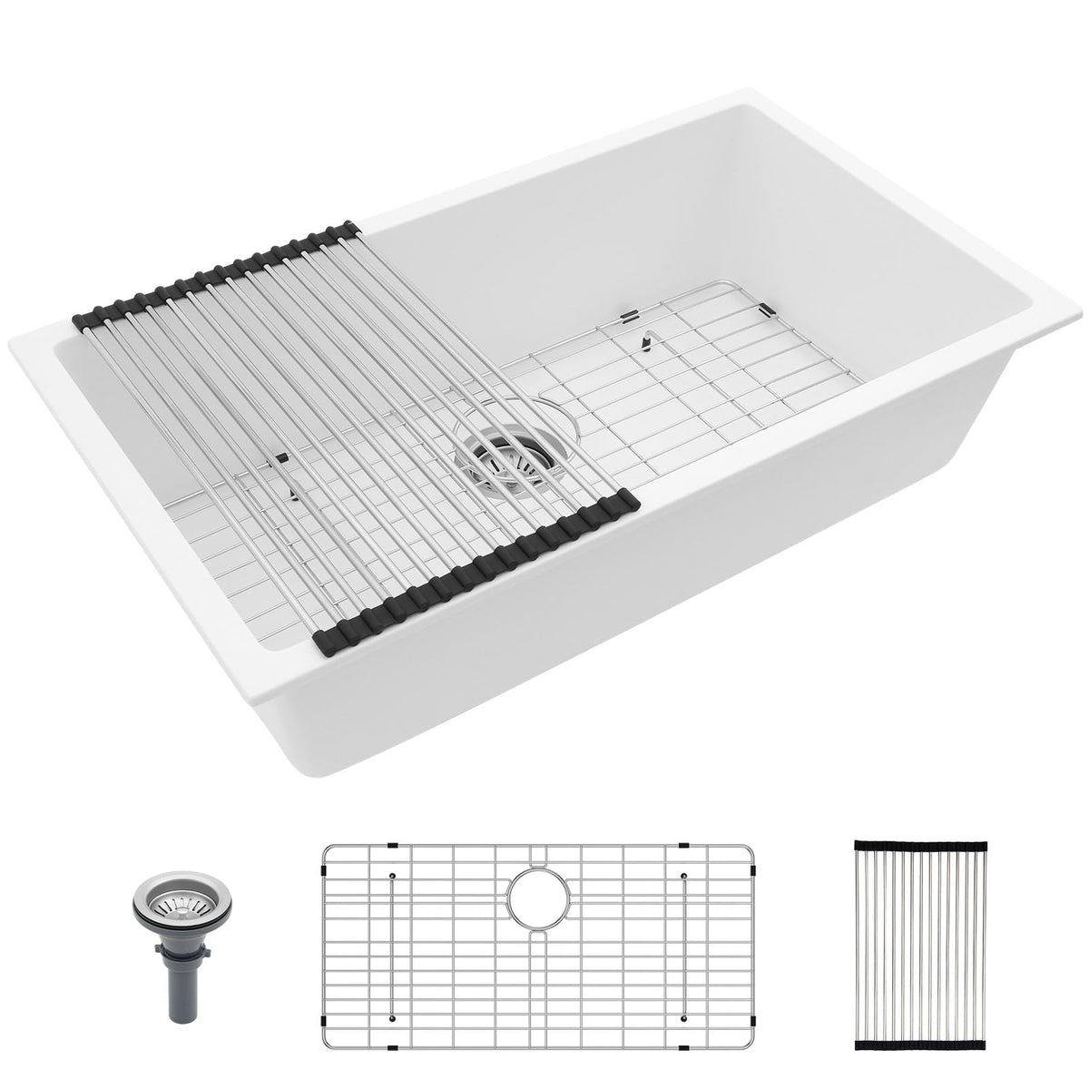 Lordear 33-Inch Undermount Kitchen Sink Single Bowl