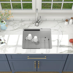 Lordear 21-Inch Undermount Bar Sink Single Bowl
