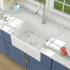 Lordear 24x18x10 Inch Farmhouse Kitchen Sink Single Bowl