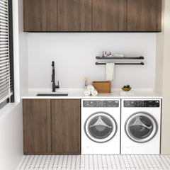 Lordear 21x18x12 Inch Quartz Composite Laundry Sink