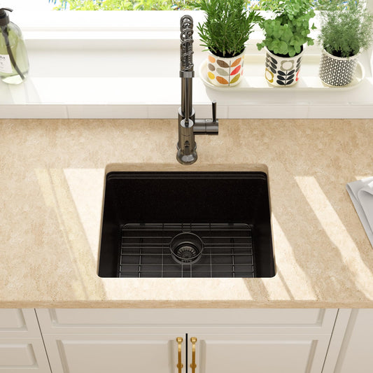 Lordear 21-Inch Undermount Bar Sink Single Bowl