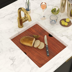Lordear 15'' Brushed Gold Stainless Steel Undermount Workstation Bar & Prep Sink