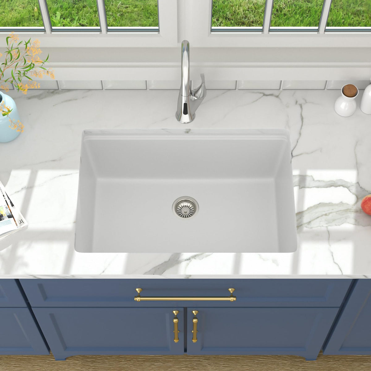 Lordear 28-Inch Undermount Kitchen Sink Single Bowl