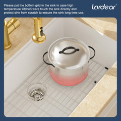 Lordear 32-Inch Undermount Kitchen Sink Single Bowl
