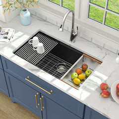 Lordear 30x19x9 Inch Undermount Kitchen Sink Single Bowl