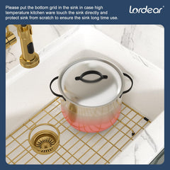 Lordear 28-Inch Undermount Kitchen Sink Single Bowl