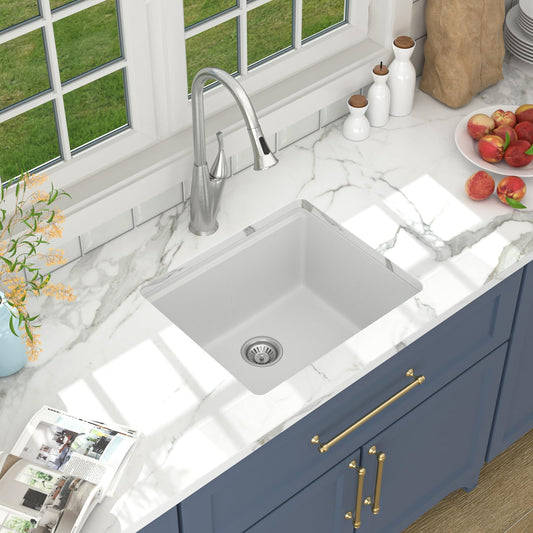 Lordear 21-Inch Undermount Bar Sink Single Bowl