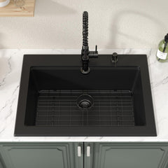 Lordear 30x22x9 Inch Drop In Kitchen Sink Single Bowl