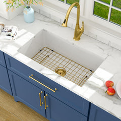 Lordear 32'' Undermount Kitchen Sink Fireclay
