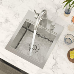 Lordear 13x15 Inch Drop-In Workstation Bar Sink