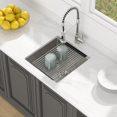 Lordear 18x19 Inch Stainless Steel Undermount Workstation Bar & Prep Sink