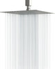 Lordear 12'' brushed nickel Stainless Steel Square Rain High-Pressure Shower Head