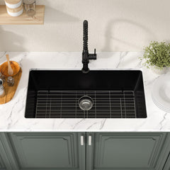 Lordear 33x19x9 Inch Undermount Bar Sink Single Bowl