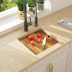 Lordear 15x18 Inch Undermount Bar Sink Single Bowl