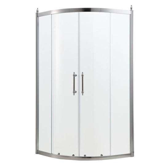 72in Height Frameless Neo-Round Shower Door Bathroom Double Sliding Glass Door 1/4 in. Glass Door  from Lordear