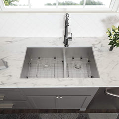 Lordear 28" Stainless Steel Double Bowl Undermount Low Divide Kitchen Sink  from Lordear