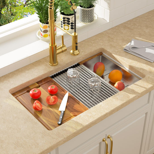Lordear 32-Inch Undermount Kitchen Sink Single Bowl