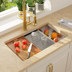Lordear 32-Inch Undermount Kitchen Sink Single Bowl