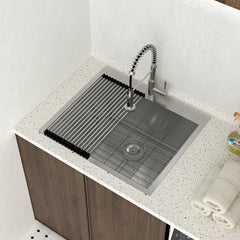 Lordear 25x22 Inch Drop-In Laundry Sink