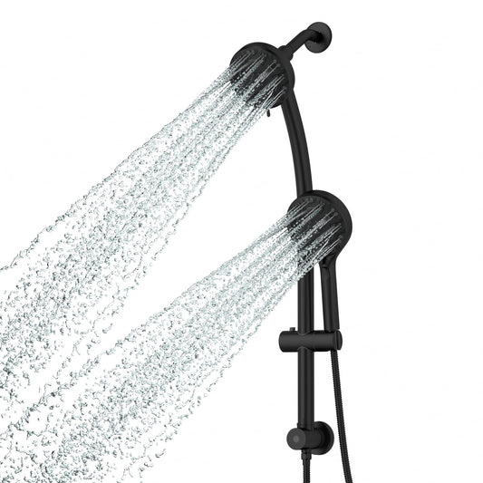 Lordear Stainless Steel Spa Rain Shower Head Combo