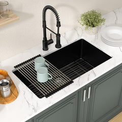 Lordear 33x19x9 Inch Undermount Bar Sink Single Bowl