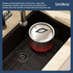 Lordear 30-Inch Undermount Kitchen Sink Single Bowl