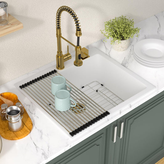 Lordear 25x22x9 Inch Drop-In Kitchen Sink Single Bowl