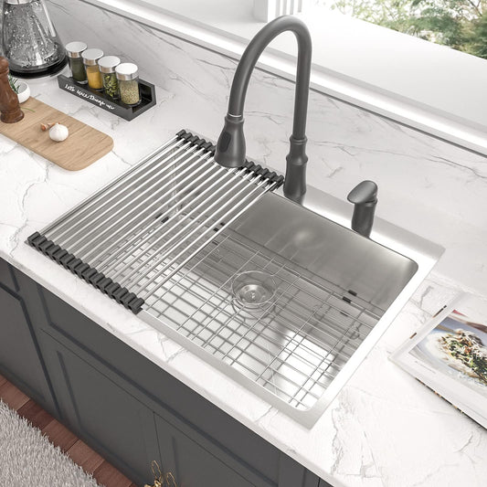 Lordear 33 '' Drop In Kitchen Sink Single Bowl