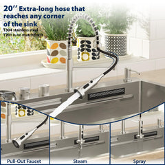 Lordear 33 Inch Drop-In Kitchen Sink
