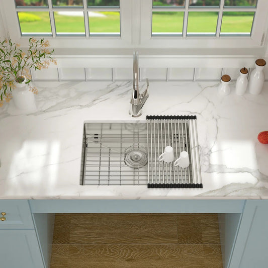 Lordear Undermount Stainless Steel Single Bowl ADA Kitchen Sink