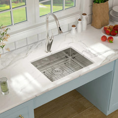Lordear Undermount Stainless Steel Single Bowl ADA Kitchen Sink