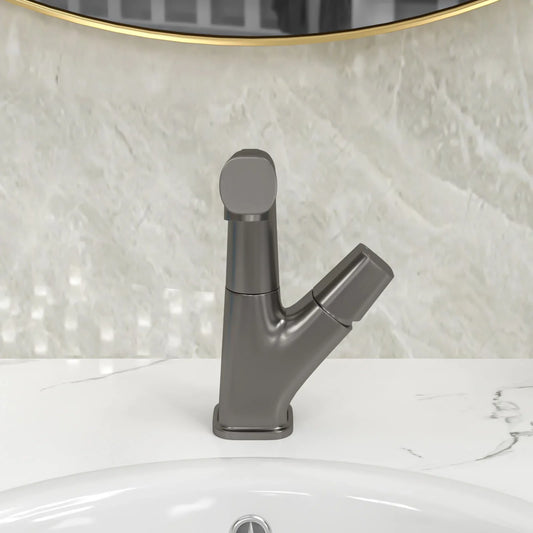 Lordear Stainless Steel 3 Modes 360° Rotating Pull Down Sprayer Bathroom Faucet  from Lordear