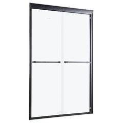 Lordear 48'' W X 76'' H Framed Clear Tempered Glass Bypass Sliding Shower Door