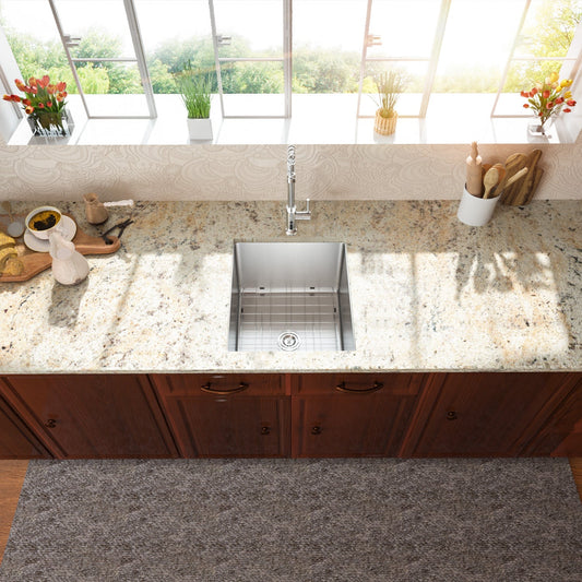 Lordear 17" x 19" Stainless Steel Undermount Prep RV Single Bowl Bar Sink  from Lordear