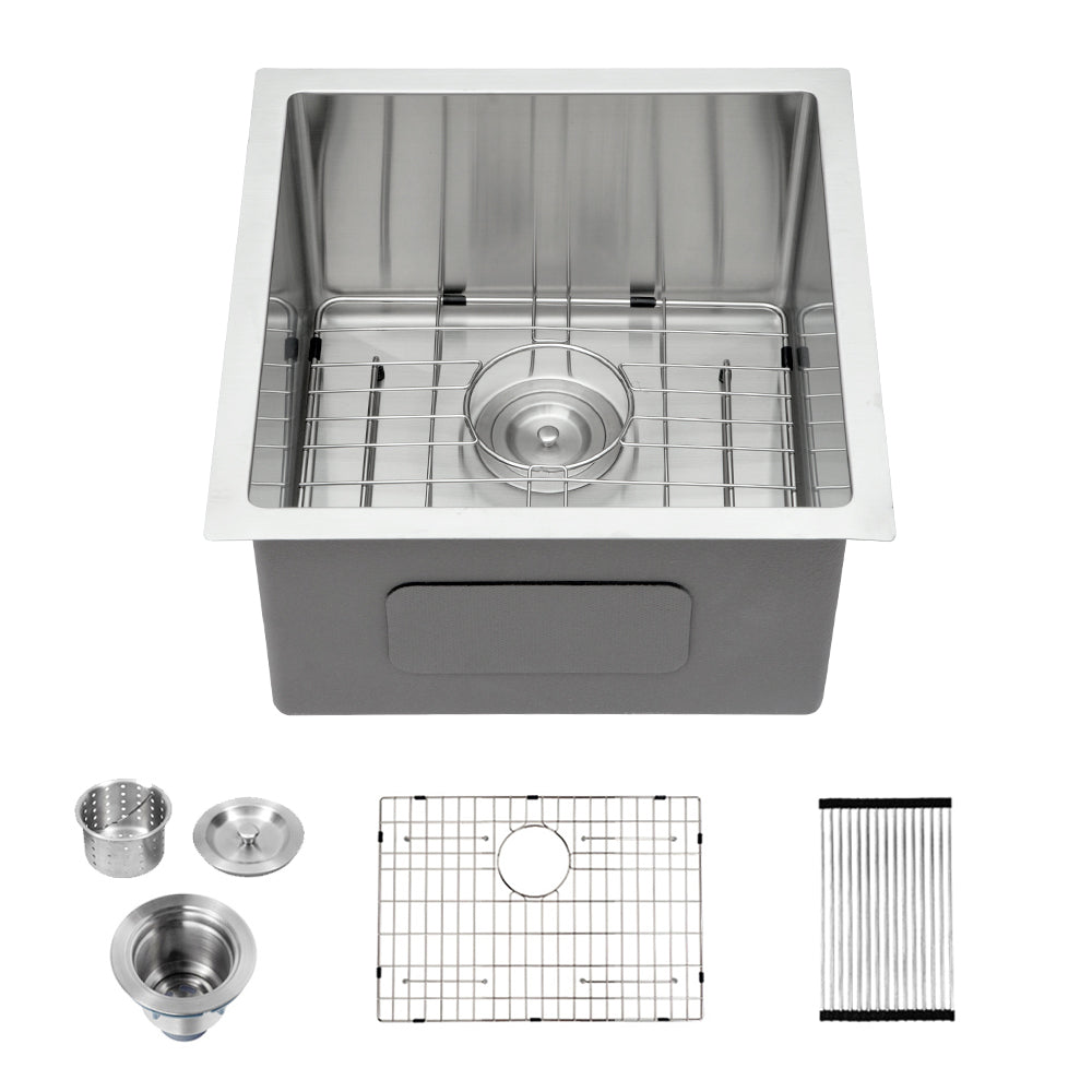 Lordear Bar Sink 17x19 Inch Undermount Kitchen Sink Bar Prep RV Single Bowl Sink 16-GaugeStainless Steel Bar Sink  from Lordear