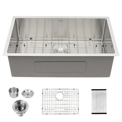 26/28x18 Inch Lordear Undermount Kitchen Sink 16 Gauge Stainless Steel Single Bowl Sink 10" Deep Under Counter Sink  from Lordear