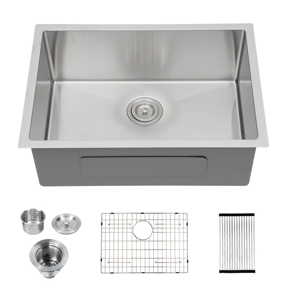 26/28x18 Inch Lordear Undermount Kitchen Sink 16 Gauge Stainless Steel Single Bowl Sink 10" Deep Under Counter Sink  from Lordear