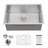 26/28x18 Inch Lordear Undermount Kitchen Sink 16 Gauge Stainless Steel Single Bowl Sink 10" Deep Under Counter Sink from Lordear