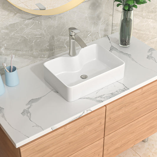 Lordear 16'' Ceramic Bathroom Vessel Sink