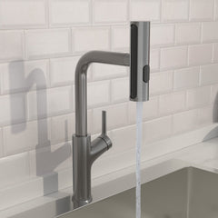 Lordear Four-Function Pull-Down Sprayer Stainless Steel Kitchen Faucet