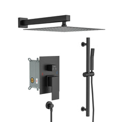 Lordear Stainless Steel Wall Mounted Shower System Faucet Set-High Pressure