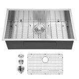 Lordear Undermount Sink 30 Inch - Stainless Steel Single Bowl Kitchen Sink from Lordear