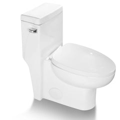 Lordear 1.6 Gallons GPF Elongated Comfort Height Floor Mounted One-Piece Toilet (Seat Included)  from Lordear