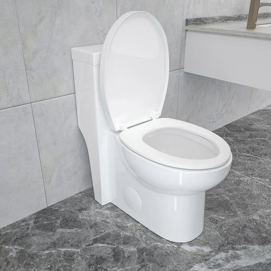 Lordear 1.6 Gallons GPF Elongated Comfort Height Floor Mounted One-Piece Toilet (Seat Included)  from Lordear