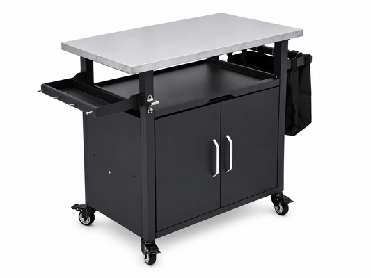 Lordear 38 Inch Portable Outdoor Grill Cart