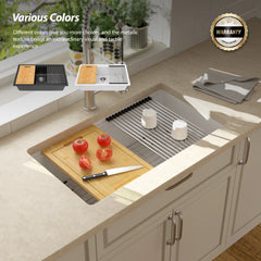 Lordear 33'' Undermount Kitchen Sink Single Bowl With Accessories