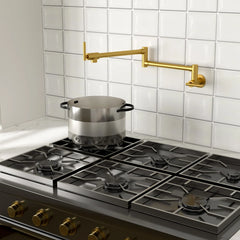 Lordear Wall Mount Folding Double Joint Swing Arms Stainless Steel Kitchen Faucet