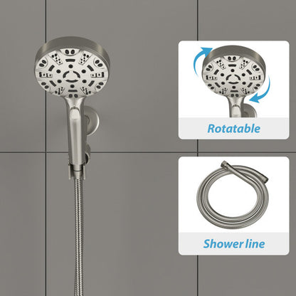 Adjustable Shower Head 1.8 GPM GPM-Brushed Nickel  from Lordear