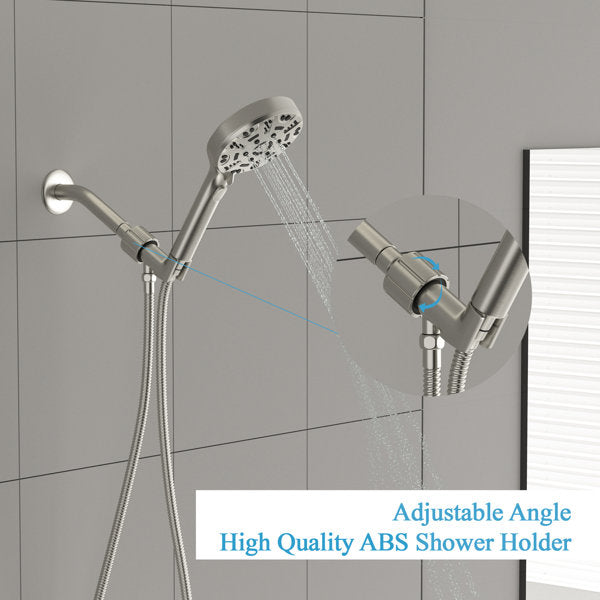 Adjustable Shower Head 1.8 GPM GPM-Brushed Nickel  from Lordear