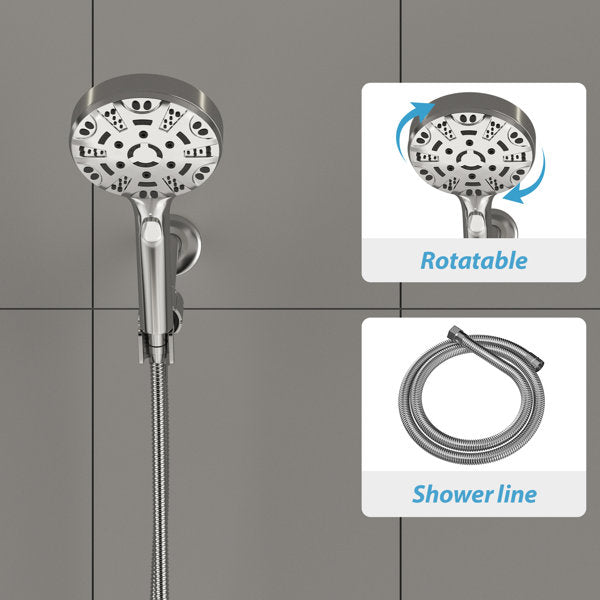 Adjustable Shower Head 1.8 GPM GPM-Chrome  from Lordear